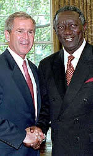 Is Kufuor helping the USA recolonize Ghana?